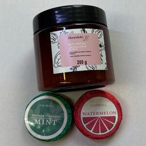 Bloomfield Bath Crystals and Jojowell Shower Steamers Set